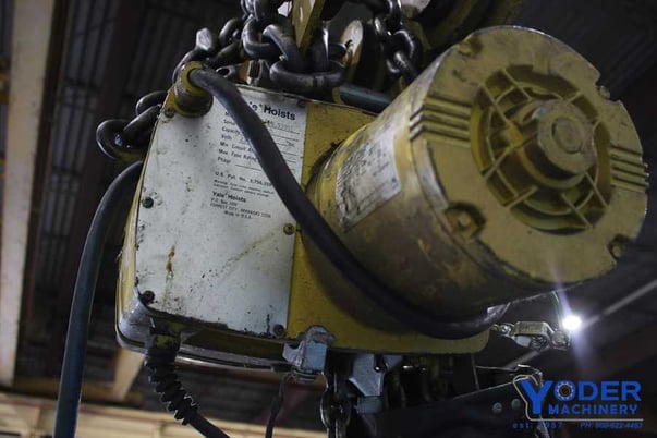 .5 Ton, Yale #KEL1/2-15LG30S1, chain hoist, 8' lift, manual trolley, chain box, #65764 - Image 4