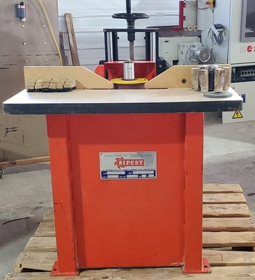 Sipest #Levigratrice-LS102/6 Profile sander, 1-1/4" spindle, tilt to 45&deg;, 2 heads, like new - Image 1