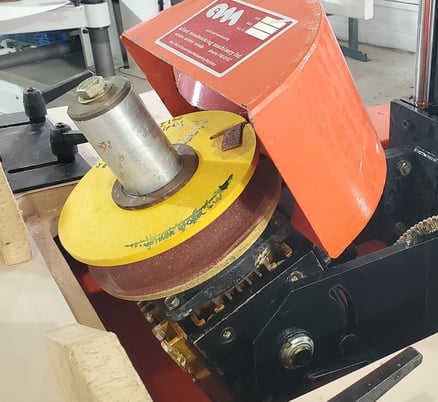 Sipest #Levigratrice-LS102/6 Profile sander, 1-1/4" spindle, tilt to 45&deg;, 2 heads, like new - Image 6