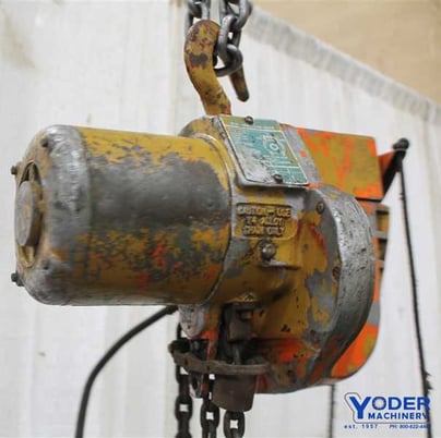 .5 Ton, Yale #CR505RMP Midget King, electric chain hoist, roller chain ...