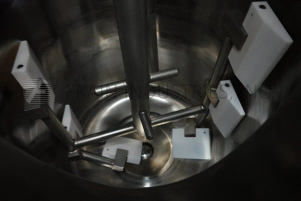 15 gallon Hosokawa, #TBT20V, 304 Stainless Steel, single motion, vacuum kettle, 14" dia., 24" depth, bolt - Image 2