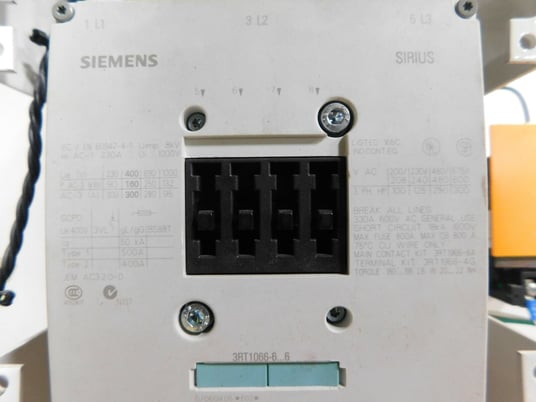 Siemens, Tiastar, MCC Panel, 400 amp, 3-phase, 60 HZ, 480 Volts, 300 HP starter - Image 6
