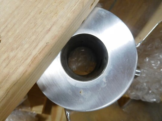 stainless elephant ear mixing impel, 3 blades, 28", 22-1/2" x 12", 316 Stainless Steel, 2" hole, new - Image 5