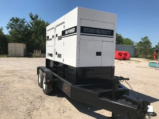 158 KW Multiquip #DCA180SSJU4F, trailer mounted, sound atternuated enclosure, Tier 4F, 4183 hours, 2019, Call - Image 2
