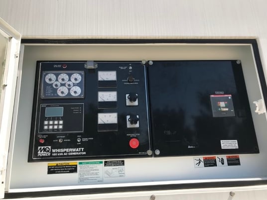 158 KW Multiquip #DCA180SSJU4F, trailer mounted, sound atternuated enclosure, Tier 4F, 4183 hours, 2019, Call - Image 6