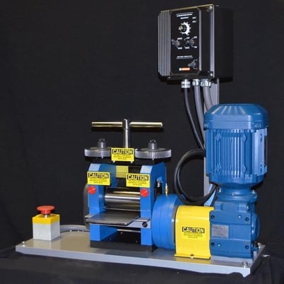 2.5" x 6" IRM #2560, 2-Hi lab rolling mill, Satin 2RA finish, 1.5 HP, new - Image 1