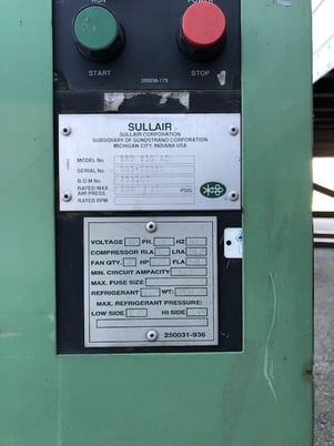 100/130 psig, Sullair #SRD830AC, Refrigerated Air Dryer, for Industrial - Image 4