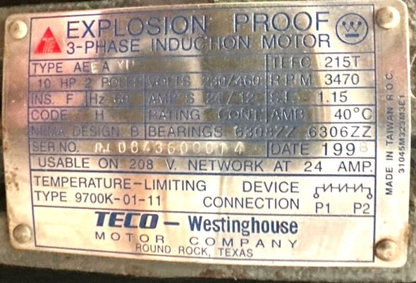 Greerco #W500V, Vertical In-Line Colloid Mill, 10 HP, Stainless Steel adjustable rotor/stator - Image 4