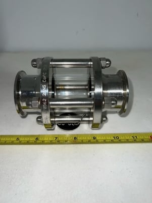 2" 316L In-Line Sight Glass Valve, Stainless Steel - Image 2