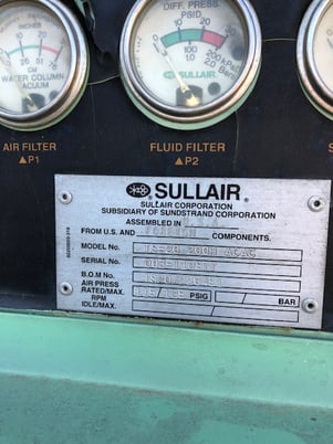 Sulliar #TS-20, 200 HP ACAC, 115/125 psig - Image 2