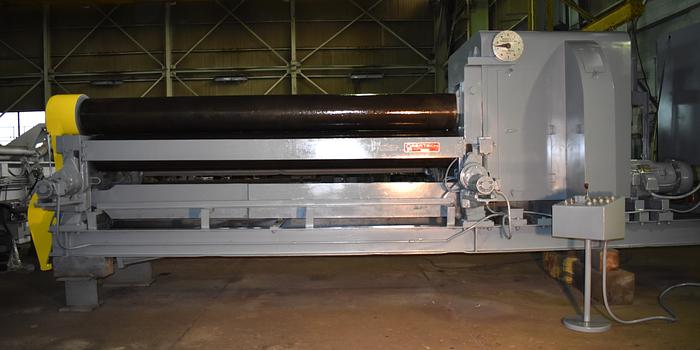 12' x 19/32" Bertsch #11, initial type plate bending roll, 15" dia top & bottom, air drop end - Image 10