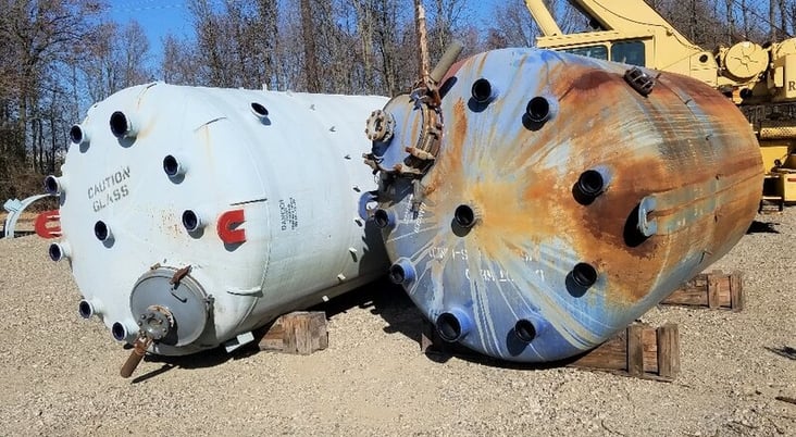 4000 gallon Pfaudler #CV90-4000-90, Glass Lined Pressure Vessel, 90/FV psig @450 degrees Fahrenheit, 15' - Image 2