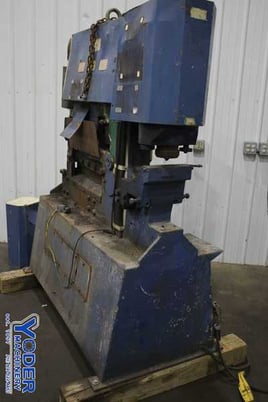 6" x 6" x 1/2" Geka #HYD-100S, ironworker, 100 ton, 12" throat, 3" stroke, 7.5 HP, #74016 - Image 1