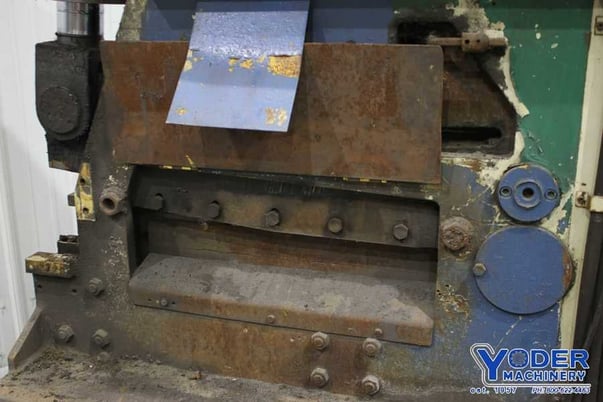 6" x 6" x 1/2" Geka #HYD-100S, ironworker, 100 ton, 12" throat, 3" stroke, 7.5 HP, #74016 - Image 4