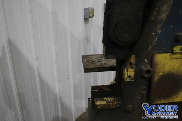 6" x 6" x 1/2" Geka #HYD-100S, ironworker, 100 ton, 12" throat, 3" stroke, 7.5 HP, #74016 - Image 6