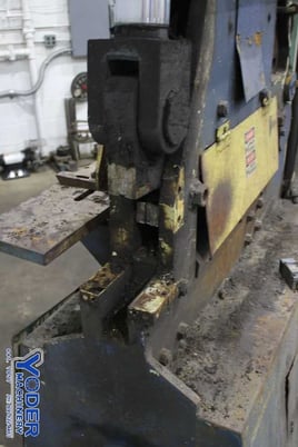 6" x 6" x 1/2" Geka #HYD-100S, ironworker, 100 ton, 12" throat, 3" stroke, 7.5 HP, #74016 - Image 8