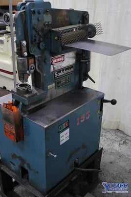 2" x 2" x 1/4" Scotchman #207J42080, hydraulic ironworker, 18 ton, 3 HP, 50 SPM, #74989 - Image 9