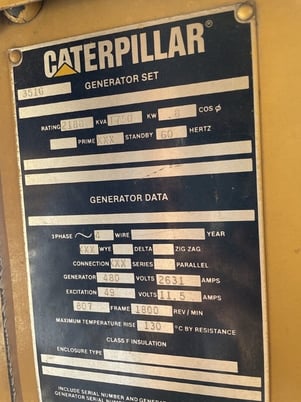 1750 KW Caterpillar #3516, diesel generator set, 600 hours since new - Image 4