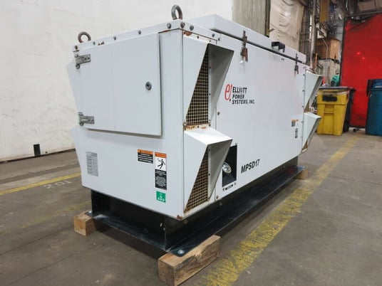 15 KW Elliott #MPSD-17, diesel generator set, 120/240 Volts, 1-phase, 260 HP, sound attenuated enclosure, 289 - Image 2