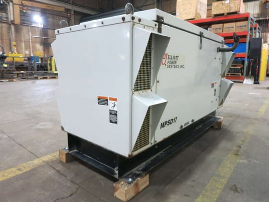 15 KW Elliott #MPSD-17, diesel generator set, 120/240 Volts, 1-phase, 260 HP, sound attenuated enclosure, 289 - Image 4