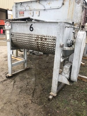 40 cu.ft. Aaron, Stainless Steel ribbon blender w/dimple jacket, center bottom discharge, 7.5 HP - Image 2
