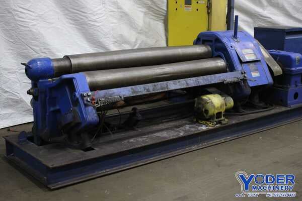 6' x 1/2" Webb #6L-CPR, initial plate rolls, 9" roll diameter, 3 rolls driven, rebuilt 2011, #75890 - Image 1