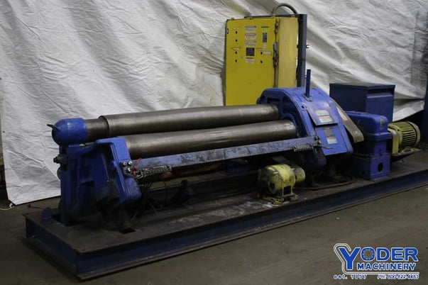 6' x 1/2" Webb #6L-CPR, initial plate rolls, 9" roll diameter, 3 rolls driven, rebuilt 2011, #75890 - Image 2
