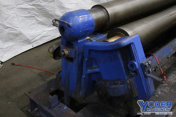 6' x 1/2" Webb #6L-CPR, initial plate rolls, 9" roll diameter, 3 rolls driven, rebuilt 2011, #75890 - Image 9