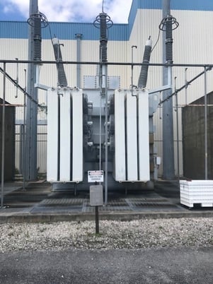 42/56/70 MVA 230 KV Wye Primary, 13.8 KV Secondary, ABB, Delta GSU transformer - Image 2