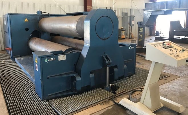 10' x 2-1/3" Faccin-Biko 33158,3-Roll, 22.8" upper roll, hydraulic drop end & roll adj, 75HP, 2014 - Image 3