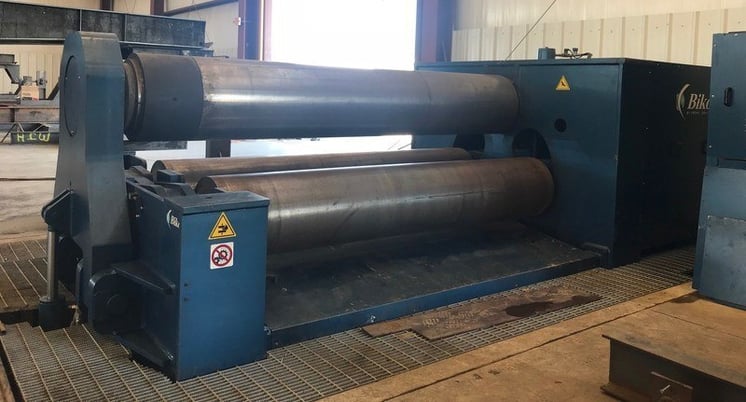 10' x 2-1/3" Faccin-Biko 33158,3-Roll, 22.8" upper roll, hydraulic drop end & roll adj, 75HP, 2014 - Image 7