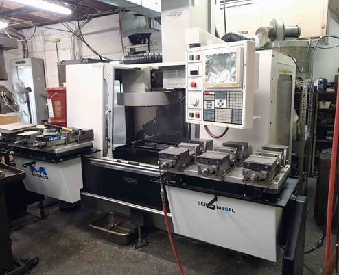 Haas #VF-2, vertical machining center, 30" X, 16" Y, 20" Z, 36" x14"tbl., 4-Axis, Midaco pallet changer, Kurt - Image 4