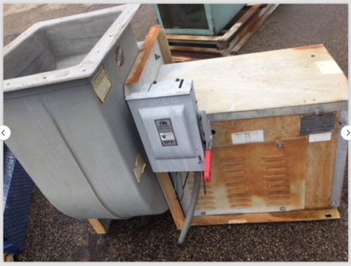 440 cfm @ 2.5 S.P., Hartzell #S41P0-182FA100FGFEL3, fiberglass backward curved centrifugal fan, 1944 RPM - Image 2