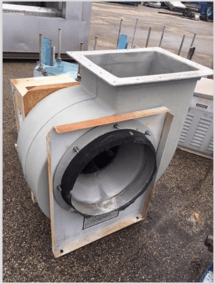 440 cfm @ 2.5 S.P., Hartzell #S41P0-182FA100FGFEL3, fiberglass backward curved centrifugal fan, 1944 RPM - Image 4