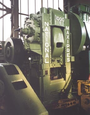 1000 Ton, National #E-12 Maxi-Press, 45 SPM, 12" stroke, 26" Shut Height, good cond., 1967 - Image 1