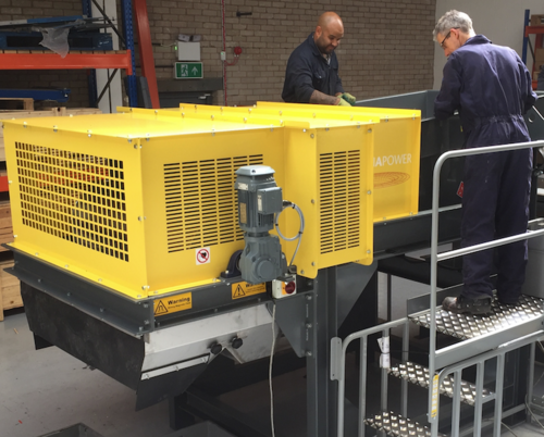 Magnapower #RESort 80" metal recovery/sorting system,chute for Fe & residue with adjustable splitter - Image 3