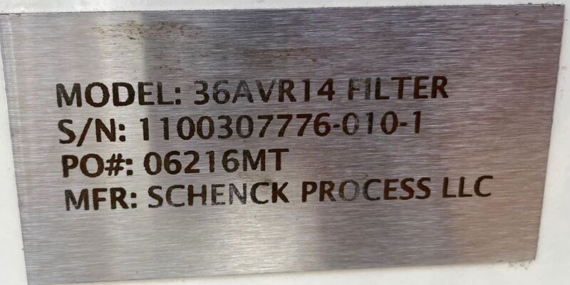 Schenk #36AVR14, Reverse Pulse Jet Dust Collector, carbon steel - Image 5
