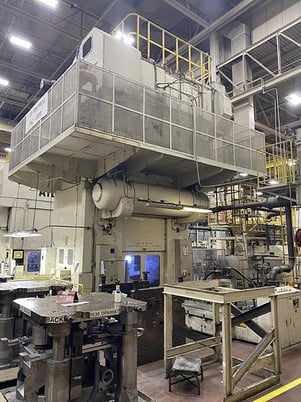 3000 Ton, Aida #PK-3000, knuckle motion stamping press, 9.8" stroke, 47.24" x47.24" bed area, 25-40 SPM - Image 5