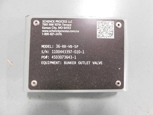 36" Schenck #36-RR-VB-SP, process bunker outlet valve, new - Image 8