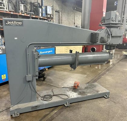 Jetline #RU5-72 universal planisher, 72" throat, 40" max diameter, 15000 lb planishing force, 1996 - Image 1