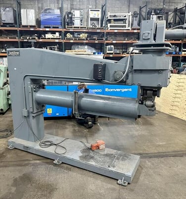 Jetline #RU5-72 universal planisher, 72" throat, 40" max diameter, 15000 lb planishing force, 1996 - Image 2