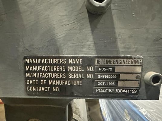 Jetline #RU5-72 universal planisher, 72" throat, 40" max diameter, 15000 lb planishing force, 1996 - Image 5