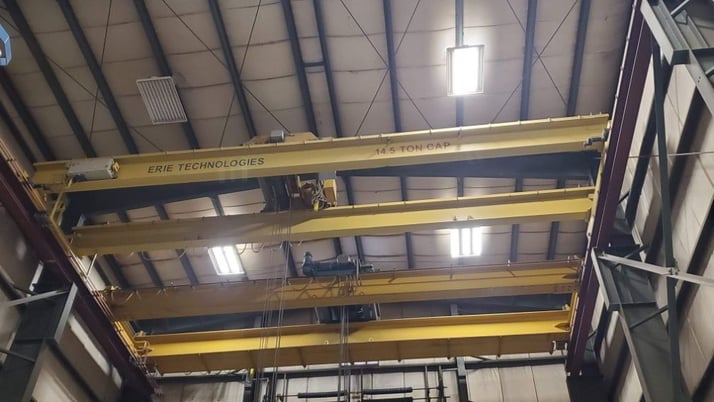 14 Ton, R & M, 40' 0" Span, 39' lift, radio, VFD all motions, 2012/1996 [#2357] - Image 1