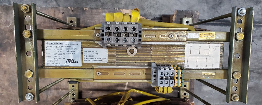 10.4 KVA 690/600 Primary, 208/180 Secondary, Noratel isolation transformer - Image 1