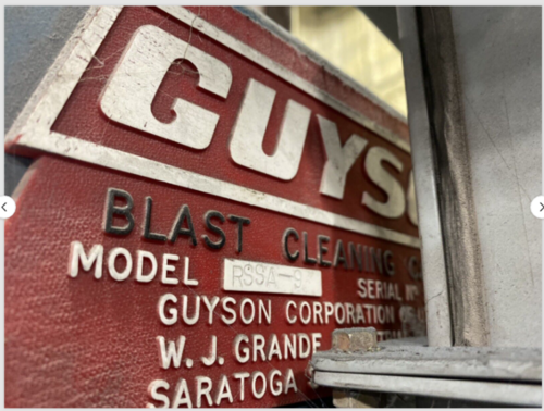 Automatic Rotary Shot Blast, Guyson #RSSA-9, w/ Cyclone Reclaim & Dust Collector - Image 2