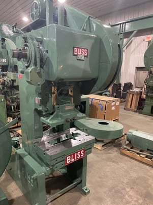 35 Ton, Bliss #C35, OBI press, 3" stroke, 9-3/4" Shut Height, 2-1/2" ram adjustment, 0-150 SPM - Image 1