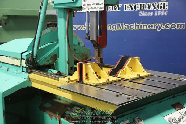 18" x 20" Hyd-Mech #V-18, Tilt Frame Vertical Bandsaw, 19" wheel diameter, 385 FPM, 5 HP - Image 3