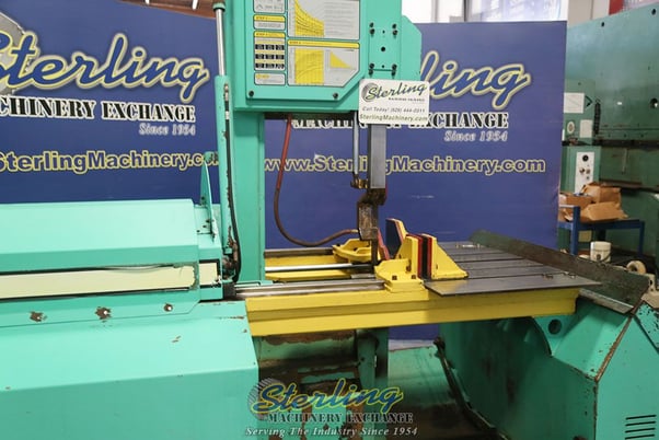 18" x 20" Hyd-Mech #V-18, Tilt Frame Vertical Bandsaw, 19" wheel diameter, 385 FPM, 5 HP - Image 7