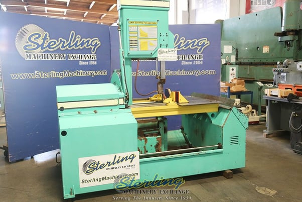18" x 20" Hyd-Mech #V-18, Tilt Frame Vertical Bandsaw, 19" wheel diameter, 385 FPM, 5 HP - Image 8