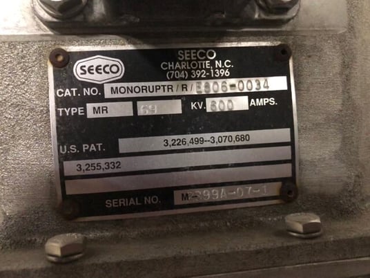 SEECO #600A monoruptrs vacuum interrupters, never used - Image 3